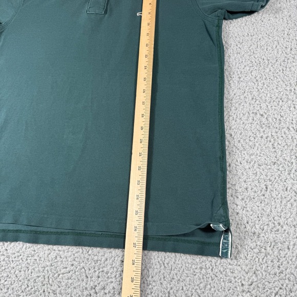Crocodile Polo Shirt Men's Size Large Slim Fit Green Short Sleeve - Picture 7 of 8